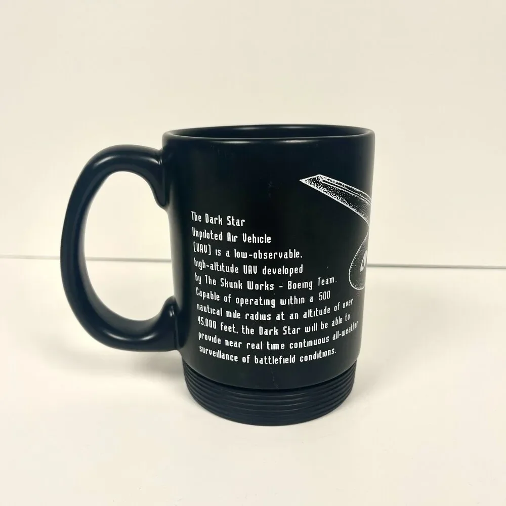 Skunk Works Coffee Mug - Dark Star UAV w rubber bottom - Picture 3 of 6